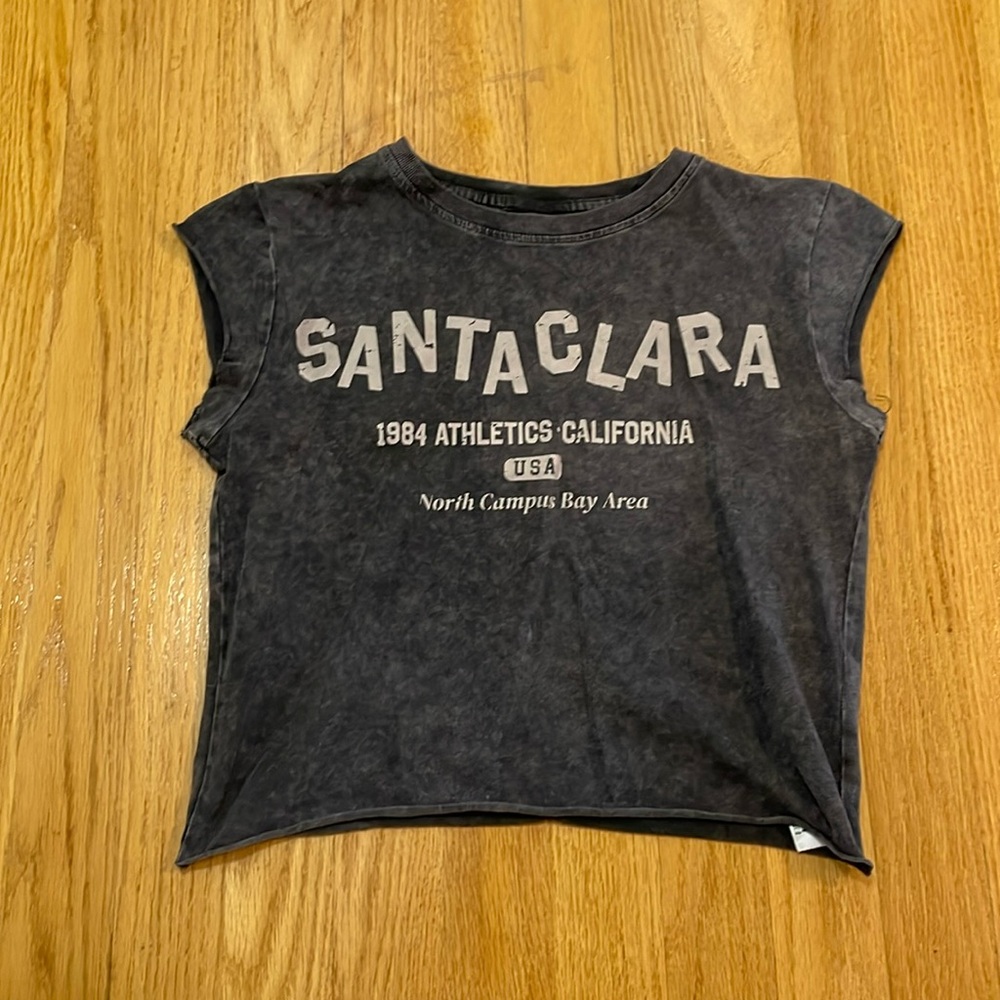 Blackish grey no sleeve top from Bershka